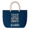 Sac de plage Bleu anse corde Scottisch Straight Travailler Dur pour mon Chat