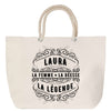 Sac Fête des Mères Mamie Famille Idée Cadeau anniversaire Noël Travail Boulot Métier Départ Retraite Collègue Femme cabas shopping plage