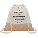 Sac Fête des Pères Papi Papa Cadeau anniversaire Noël Travail Boulot Métier Départ Retraite Collègue Homme cabas shopping plage