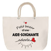 Sac Fête des Mères Mamie Famille Idée Cadeau anniversaire Noël Travail Boulot Métier Départ Retraite Collègue Femme cabas shopping plage