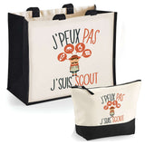 Cabas homme ou femme sac plage ou shopping tote bag pochette trousse Idée cadeau original pour anniversaire Noël travail départ retraite collègue famille fete des mères fetes des pères papa maman mamie papi