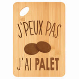 Planche bambou gravée personnalisée femme homme idée cadeau Fête des Mères Fête des Pères apéro papa maman prénom cuisine plateau fromage