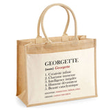 Sac Fête des Mères Mamie MAman Soeur Femme Famille Idée Cadeau anniversaire Noël Travail Boulot Métier Départ Retraite Collègue Femme cabas shopping plage
