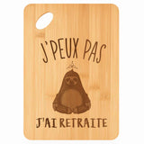 Planche bambou gravée personnalisée femme homme idée cadeau Fête des Mères Fête des Pères apéro papa maman prénom cuisine plateau fromage