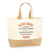 Sac Jute Fête des Mères Fêtes des Pères Mamie Papi Famille Idée Cadeau anniversaire Noël Travail Boulot Métier Départ Retraite Collègue Femme Homme
