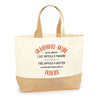 Sac Jute Fête des Mères Fêtes des Pères Mamie Papi Famille Idée Cadeau anniversaire Noël Travail Boulot Métier Départ Retraite Collègue Femme Homme