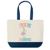Sac de shopping bleu J'peux pas Contrebasse