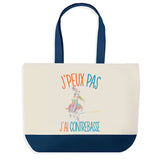 Sac de shopping bleu J'peux pas Contrebasse