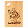Planche bambou gravée personnalisée femme idée cadeau Fête des Mères apéro 30×20 prénom cuisine plateau fromage anniversaire noel maman mamie