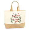 Sac Jute Fête des Mères Fêtes des Pères Mamie Papi Famille Idée Cadeau anniversaire Noël Travail Boulot Métier Départ Retraite Collègue Femme Homme