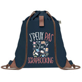 sac a dos bleu coton recycle avec pochette idee cadeau originale pour collegue ami prof ou membre de la famille cadeau mixte noel anniversaire secret santa ou depart au travail sac leger pratique et ecologique design breton moderne