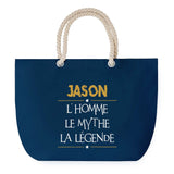 Sac de plage Bleu anse corde Jason Mythe Légende -jaune