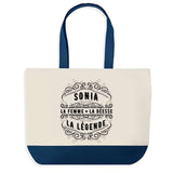 Sac de shopping bleu Sonia Femme Déesse Légende
