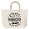 Sac Fête des Mères Mamie Famille Idée Cadeau anniversaire Noël Travail Boulot Métier Départ Retraite Collègue Femme cabas shopping plage
