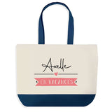 Sac de shopping bleu Axelle en Vacances