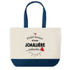 Sac de shopping bleu Bazar d'une Joaillière adorée