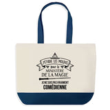 Sac de shopping bleu Comédienne Ministère de la Magie