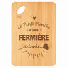 Planche bambou gravée personnalisée femme idée cadeau Fête des Mères apéro 30×20 prénom cuisine plateau fromage anniversaire noel maman mamie