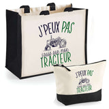 Cabas homme ou femme sac plage ou shopping tote bag pochette trousse Idée cadeau original pour anniversaire Noël travail départ retraite collègue famille fete des mères fetes des pères papa maman mamie papi