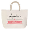 Sac Fête des Mères Mamie Famille Idée Cadeau anniversaire Noël Travail Boulot Métier Départ Retraite Collègue Femme cabas shopping plage