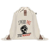 Sac à dos avec pochette J'peux pas Manif