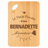 Planche bambou gravée personnalisée femme idée cadeau Fête des Mères apéro 30×20 prénom cuisine plateau fromage anniversaire noel maman mamie