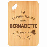 Planche bambou gravée personnalisée femme idée cadeau Fête des Mères apéro 30×20 prénom cuisine plateau fromage anniversaire noel maman mamie