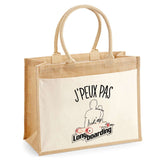 Sac Fête des Mères Mamie Famille Idée Cadeau anniversaire Noël Travail Boulot Métier Départ Retraite Collègue Femme cabas shopping plage Homme Papa Papi Pères Frère
