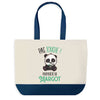 Sac de shopping bleu Margot Pas Touche Panda