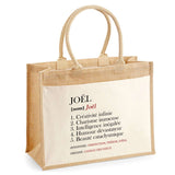 Sac Fête des Pères Papa Papi Frère Homme Famille Idée Cadeau anniversaire Noël Travail Boulot Métier Départ Retraite Collègue cabas 