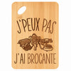 Planche bambou gravée personnalisée femme homme idée cadeau Fête des Mères Fête des Pères apéro papa maman prénom cuisine plateau fromage