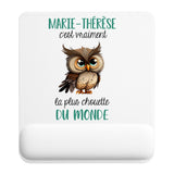 Tapis de souris ergonomique avec repose-poignet, accessoire bureau pour femme et homme, fête des pères, cadeau pas cher, idée cadeau fête des mères, secret santa, départ à la retraite, télétravail et gaming