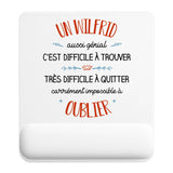 Tapis de souris ergonomique avec repose-poignet, accessoire bureau pour femme et homme, fête des pères, cadeau pas cher, idée cadeau fête des mères, secret santa, départ à la retraite, télétravail et gaming