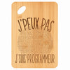 Planche bambou gravée personnalisée femme homme idée cadeau Fête des Mères Fête des Pères apéro papa maman prénom cuisine plateau fromage