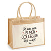 Sac Fête des Mères Mamie MAman Soeur Femme Famille Idée Cadeau anniversaire Noël Travail Boulot Métier Départ Retraite Collègue Femme cabas shopping plage