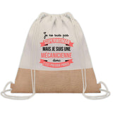 Sac Fête des Mères Mamie Maman Cadeau anniversaire Noël Travail Métier Départ Retraite Collègue Femme cabas shopping plage