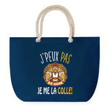 Sac de plage Bleu anse corde J'peux Pas Cuite Bière Alcool