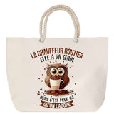 Sac Fête des Mères Mamie Famille Idée Cadeau anniversaire Noël Travail Boulot Métier Départ Retraite Collègue Femme cabas shopping plage