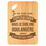 Planche bambou gravée personnalisée femme idée cadeau Fête des Mères apéro 30×20 prénom cuisine plateau fromage anniversaire noel maman mamie