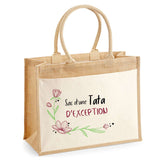 Sac Fête des Mères Mamie MAman Soeur Femme Famille Idée Cadeau anniversaire Noël Travail Boulot Métier Départ Retraite Collègue Femme cabas shopping plage