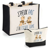 Cabas homme ou femme sac plage ou shopping tote bag pochette trousse Idée cadeau original pour anniversaire Noël travail départ retraite collègue famille fete des mères fetes des pères papa maman mamie papi