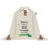 Sac à dos avec pochette Merci Bébé Inoubliable Homme