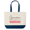 Sac de shopping bleu Geneviève en Vacances