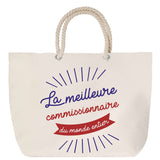 Sac Fête des Mères Mamie Famille Idée Cadeau anniversaire Noël Travail Boulot Métier Départ Retraite Collègue Femme cabas shopping plage