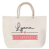 Sac Fête des Mères Mamie Famille Idée Cadeau anniversaire Noël Travail Boulot Métier Départ Retraite Collègue Femme cabas shopping plage