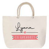 Sac Fête des Mères Mamie Famille Idée Cadeau anniversaire Noël Travail Boulot Métier Départ Retraite Collègue Femme cabas shopping plage