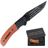 cadeau homme personnalisé idée papa fête des pères noël mari saint valentin élégant pratique gravé inox bois acier durable pliant de poche utile aventurier randonneur bricoleur chic original compagnon plein air robuste cadeau unique