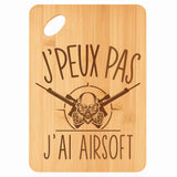 Planche bambou gravée personnalisée femme homme idée cadeau Fête des Mères Fête des Pères apéro papa maman prénom cuisine plateau fromage