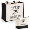 Cabas homme ou femme sac plage ou shopping tote bag pochette trousse Idée cadeau original pour anniversaire Noël travail départ retraite collègue famille fete des mères fetes des pères papa maman mamie papi