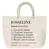 Sac Fête des Mères Mamie Famille Idée Cadeau anniversaire Noël Travail Boulot Métier Départ Retraite Collègue Femme cabas shopping plage